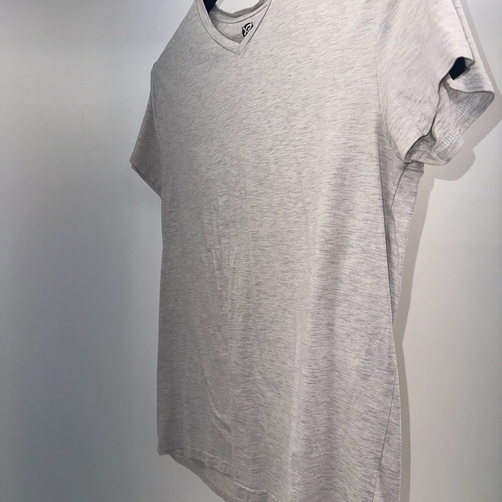 Men's Light Gray V-Neck T-Shirt